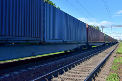 Intermodal cargo moving by rail