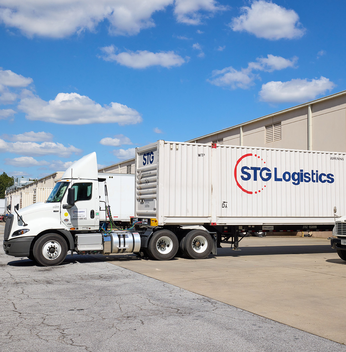 STG logistics truck.