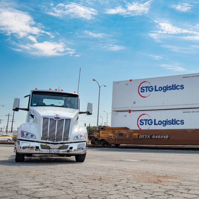 STG Logistics vehicles.