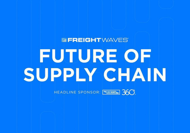 Freight waves future of supply chain event logo.