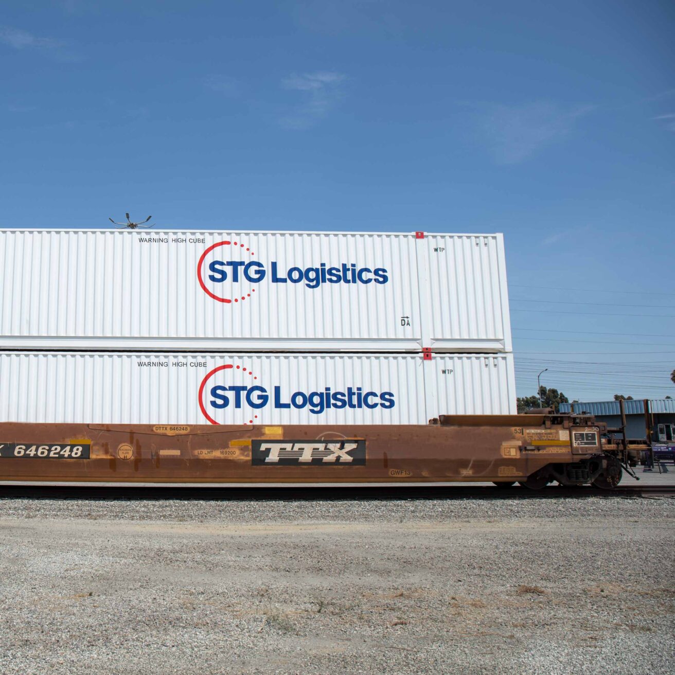 Side of a STG logistics train.