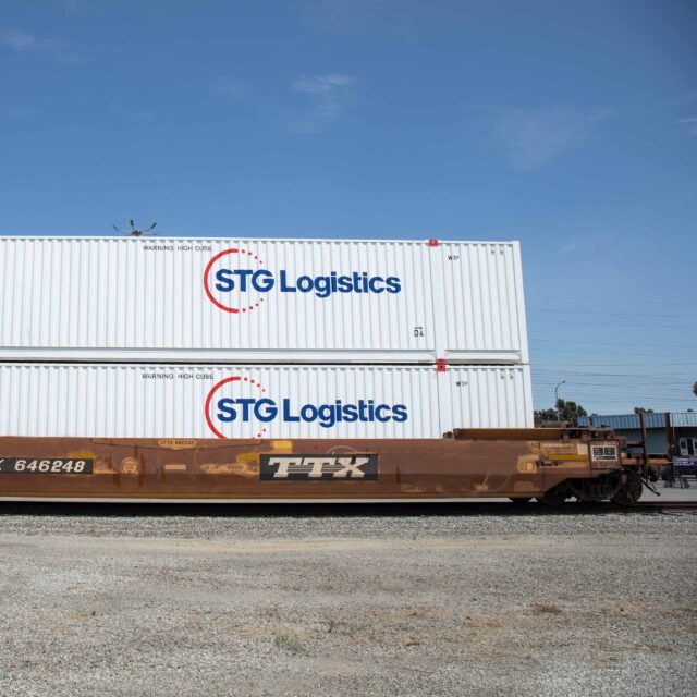 Side of a STG logistics train.