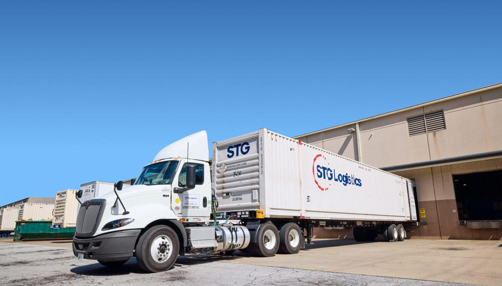 STG logistics truck.